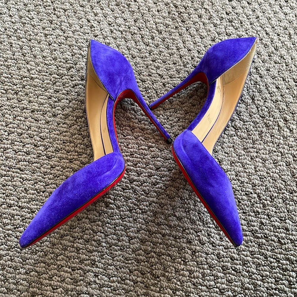 Christian Louboutin Iriza Velour in Purple Pop - Picture 4 of 9